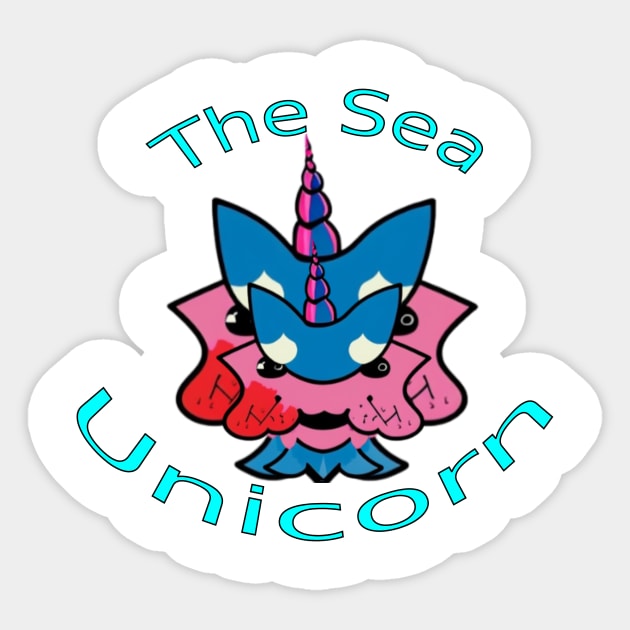 El unicornio del mar Sticker by yeshuanny